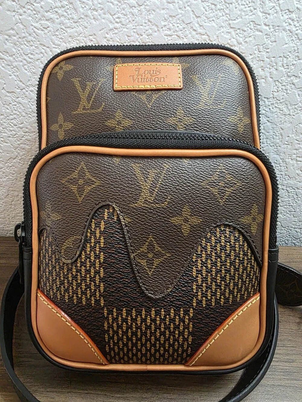 Louis Vuitton X NIGO Giant Damier Ebene Monogram Amazone Sling Bag Like New